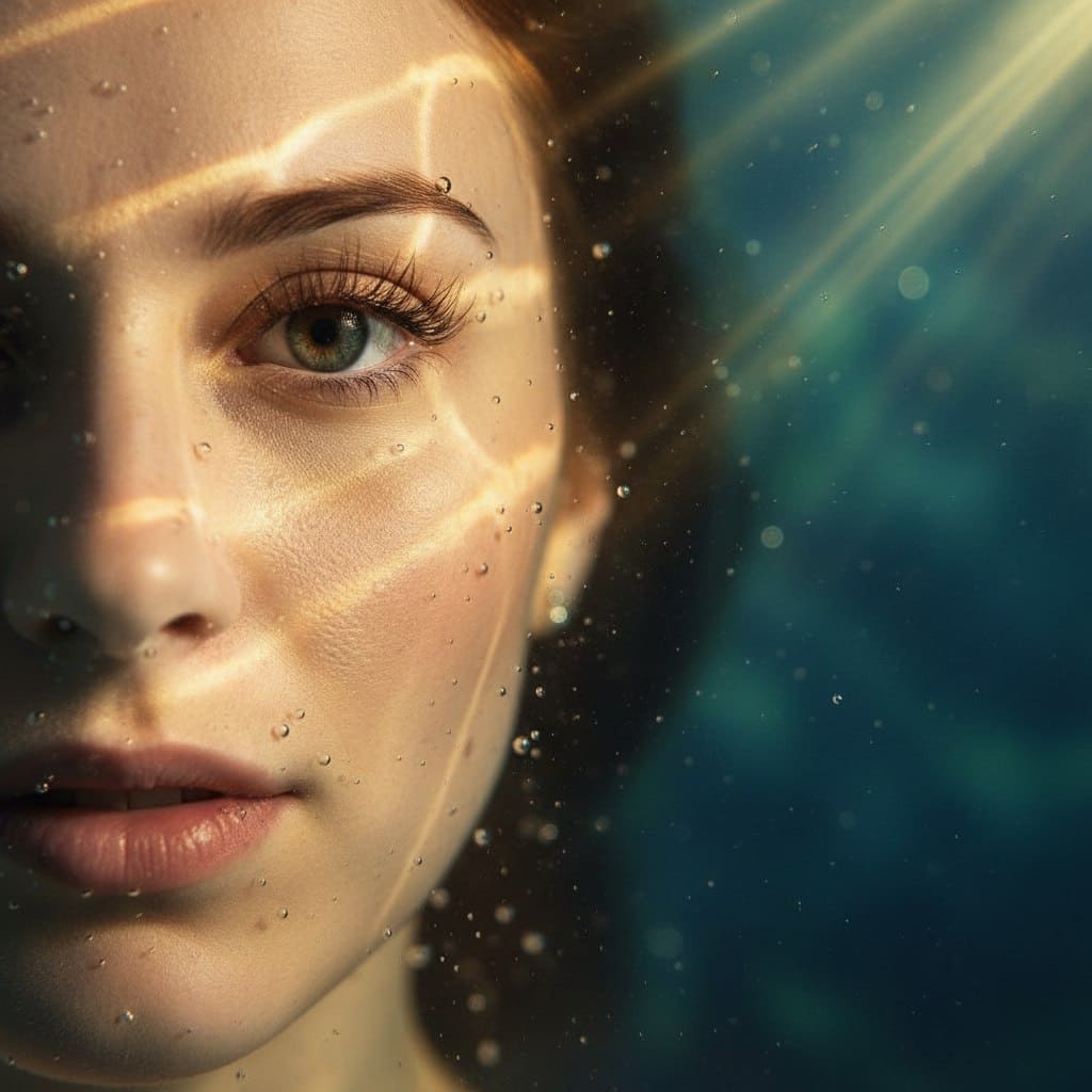 Макро портрет под водой
