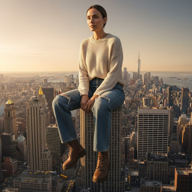 Великан в городе (промпт с настройкой внутри)