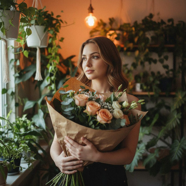 В оранжерее