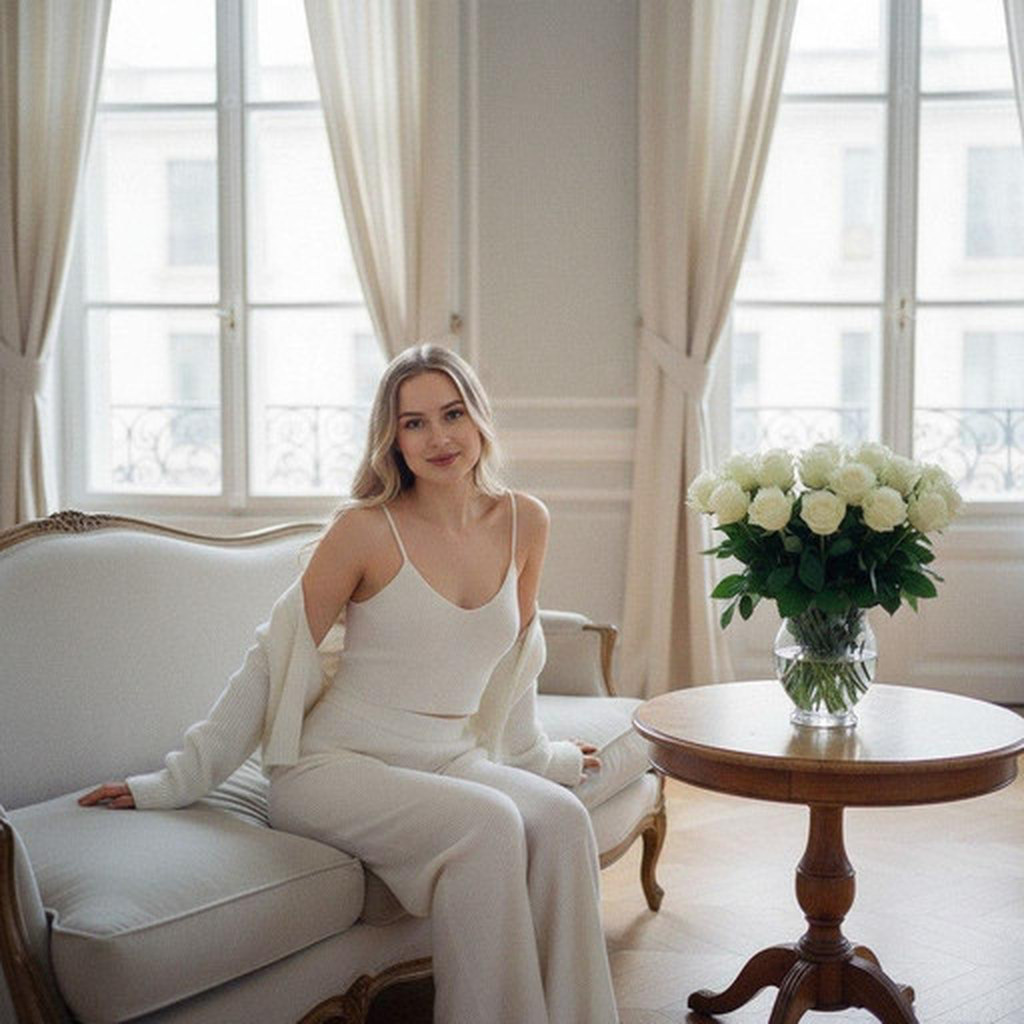 В светлой комнате