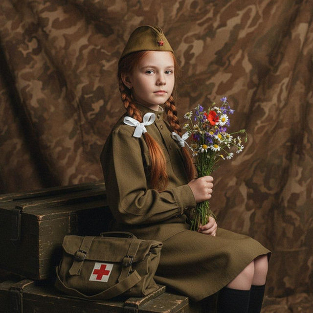 Девочка. 23 февраля.