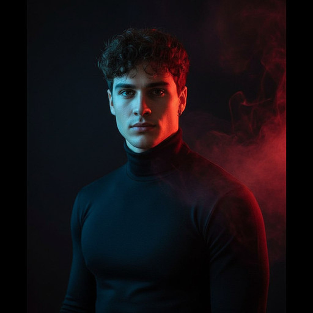 Мужской портрет - cinematic effect