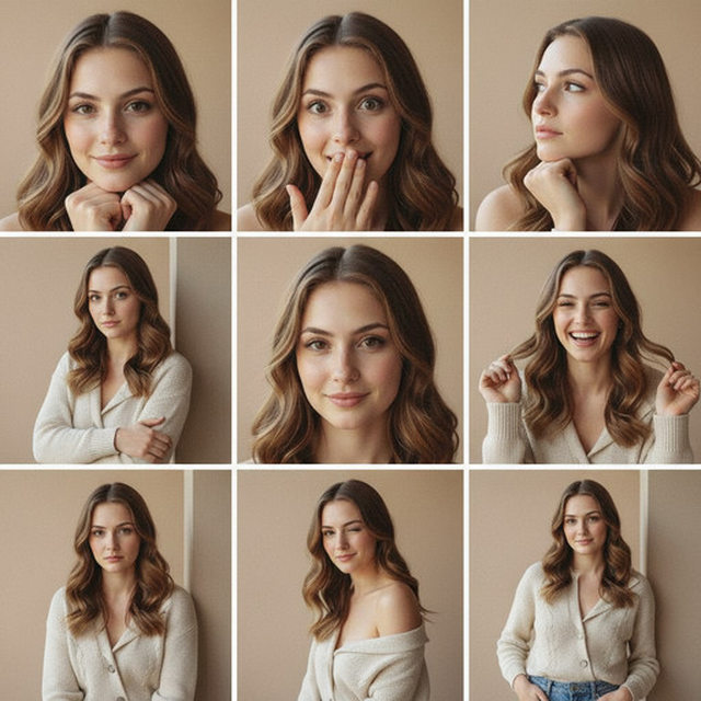 Фотосессии в формате сетки 3x3