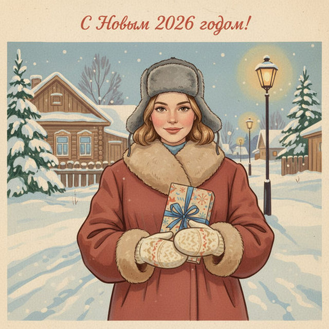 Старая поздравительная открытка