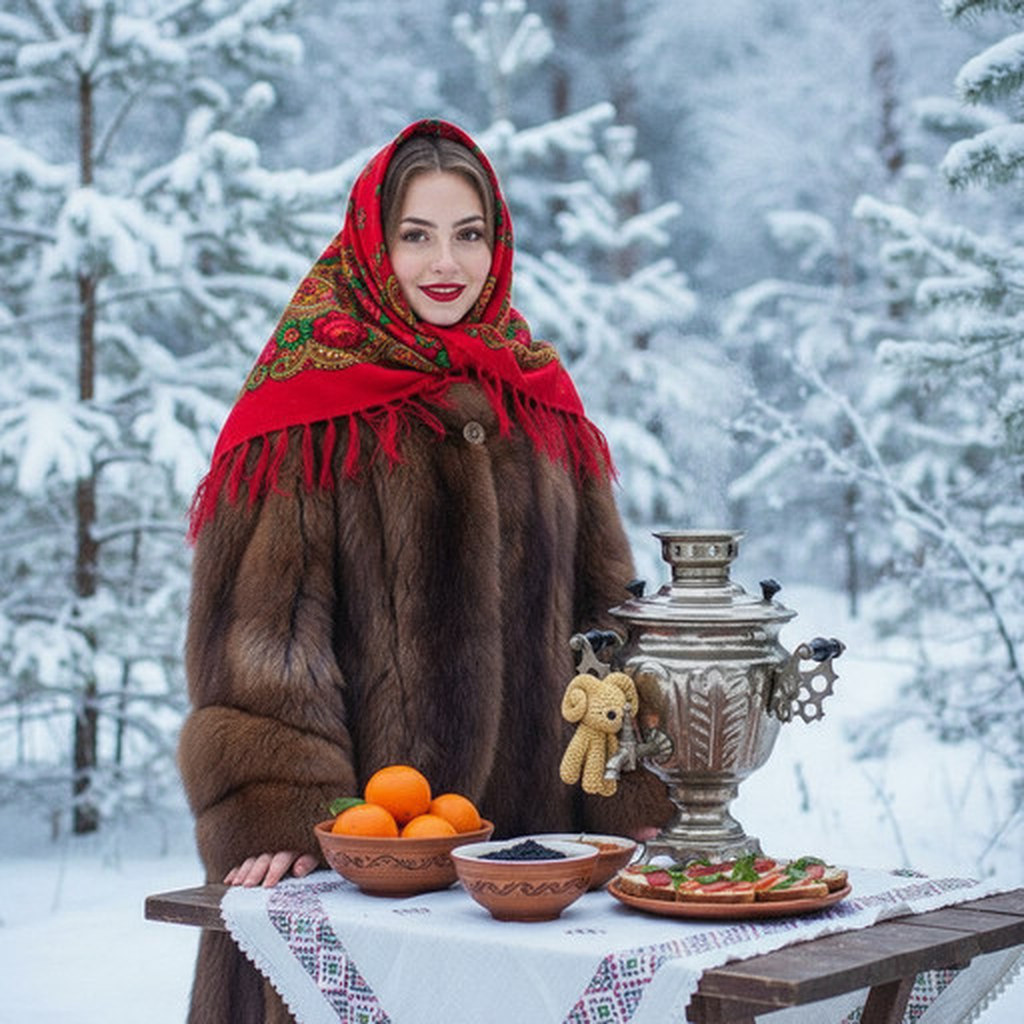 С самоваром