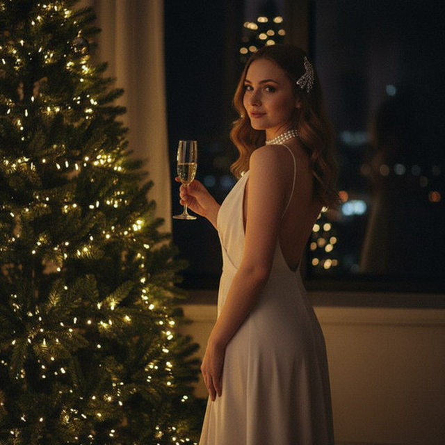 Тёплый новогодний портрет