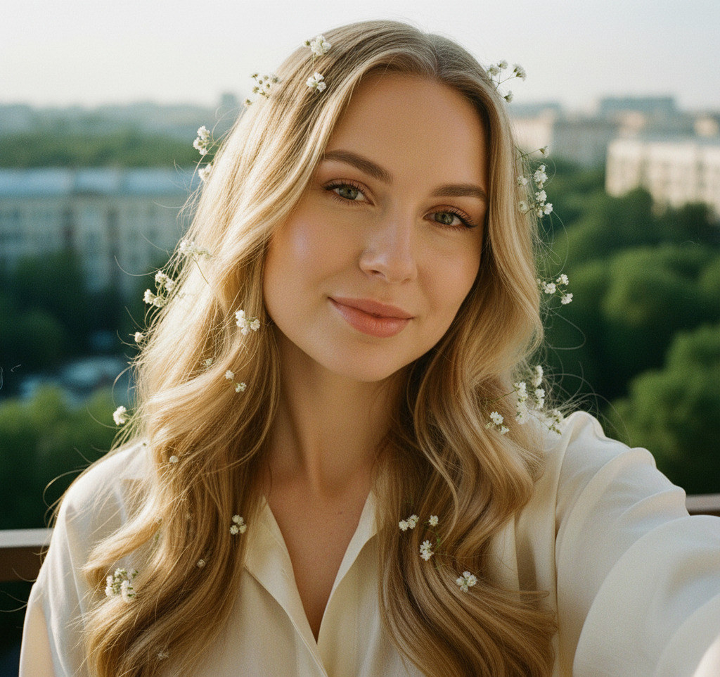 Летнее селфи девушки #47