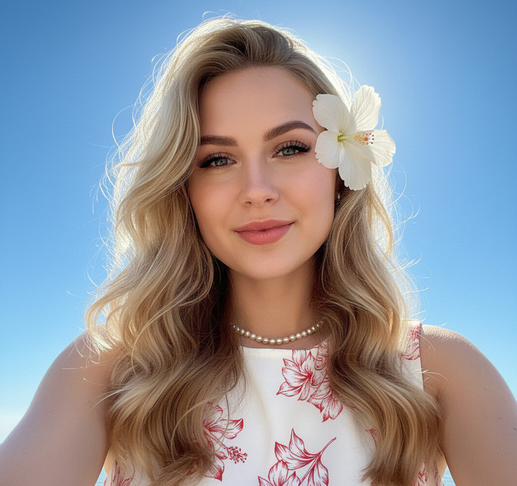 Летнее селфи девушки #43