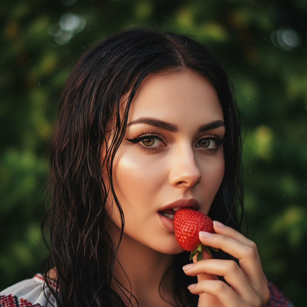 Портрет с клубникой #575