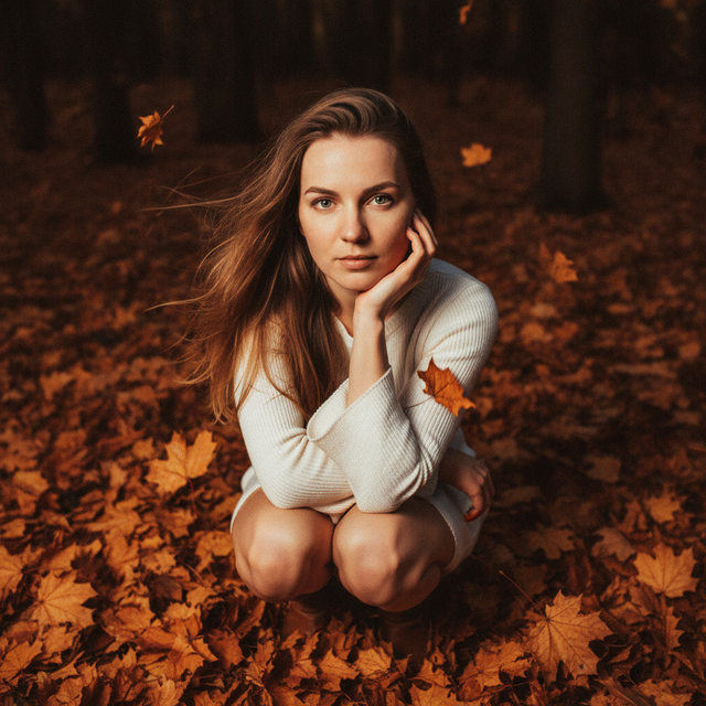 Осенний портрет в лесу #84