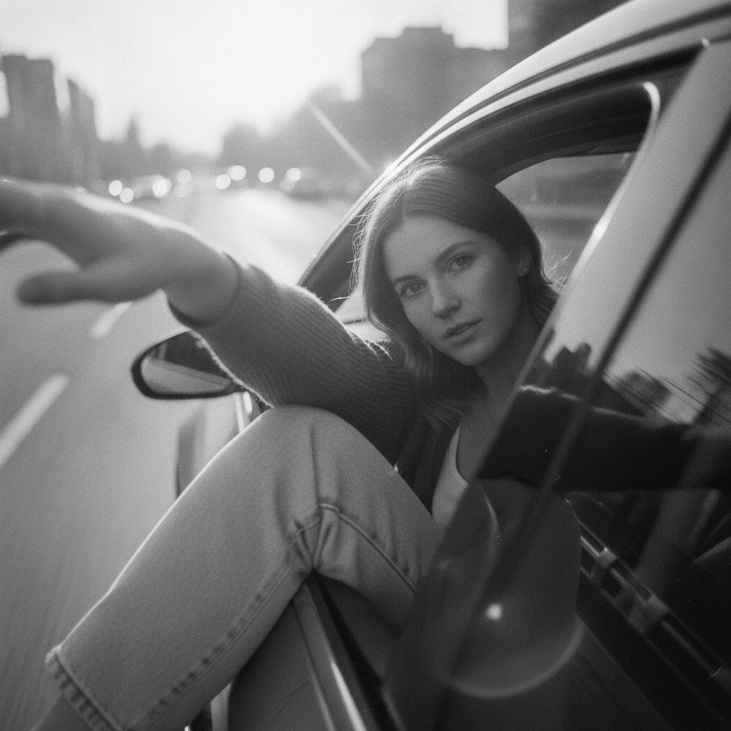 Девушка в авто #533