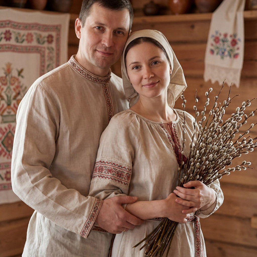 Пара с вербой