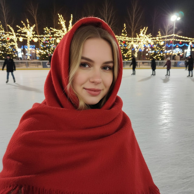 Зимнее селфи на катке