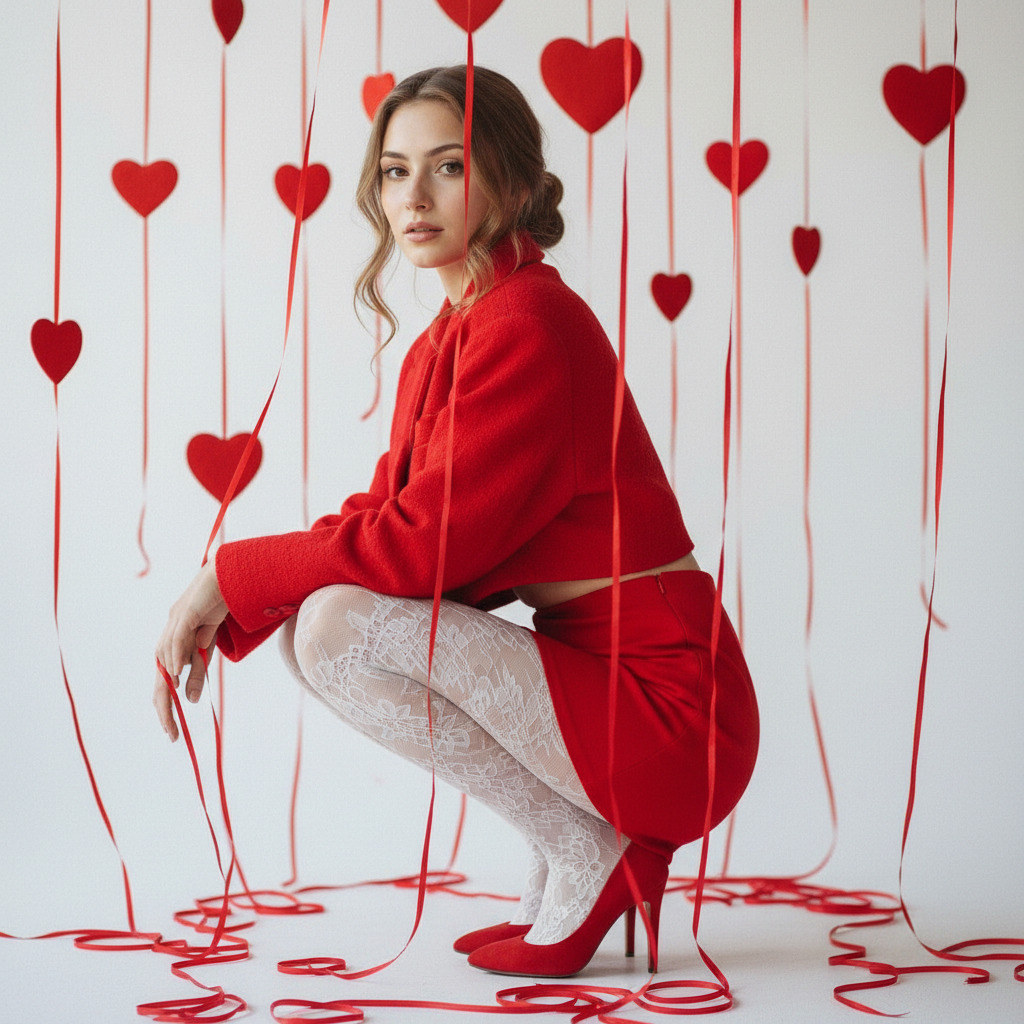 Женщина в красном