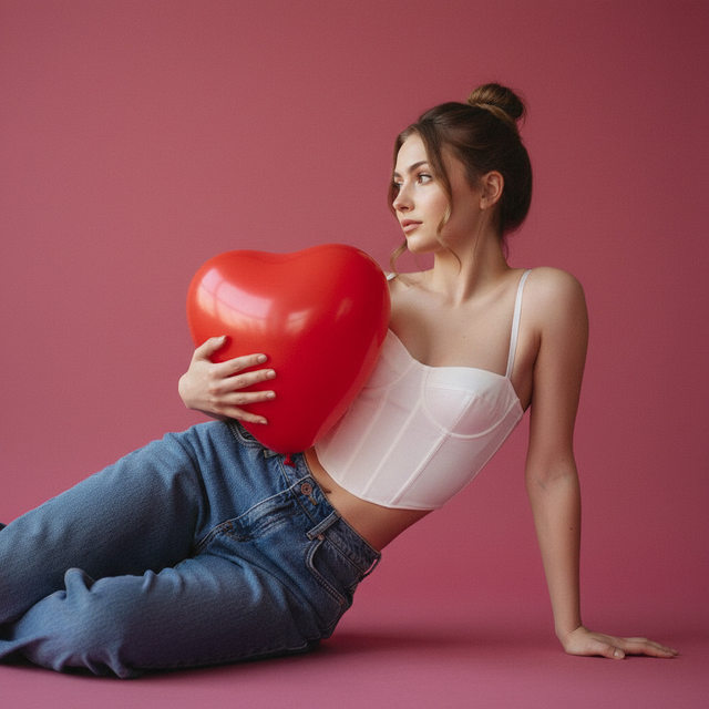Женщина с сердцем