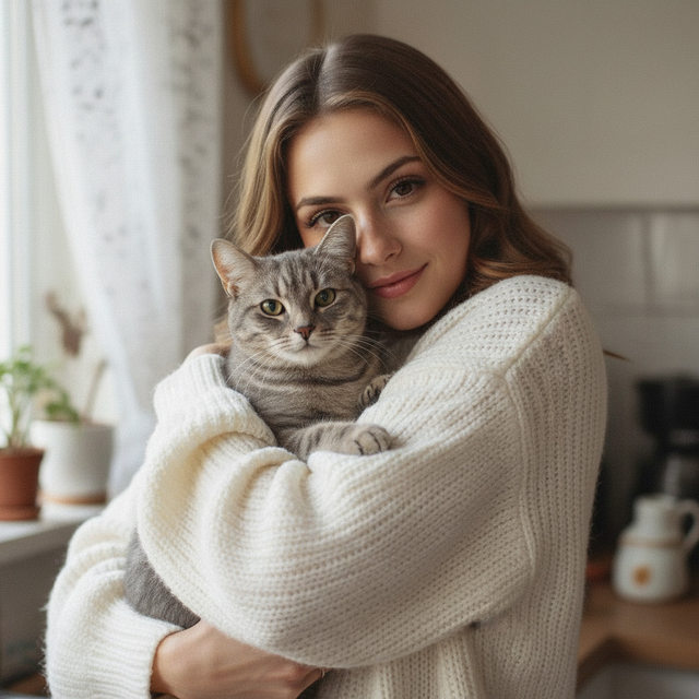 Женщина с животным #321