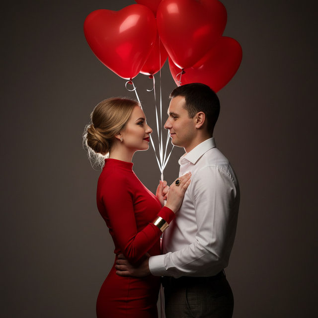 Пара в студии