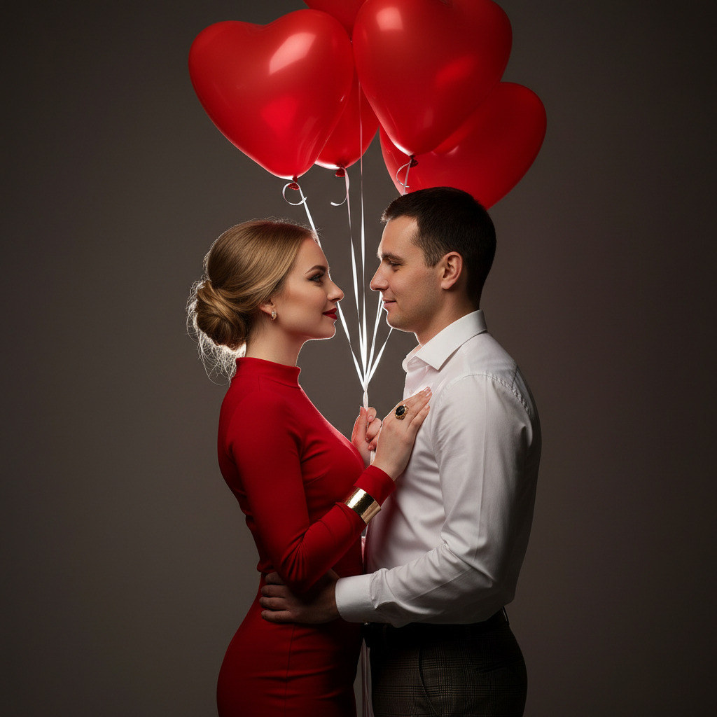 Пара в студии