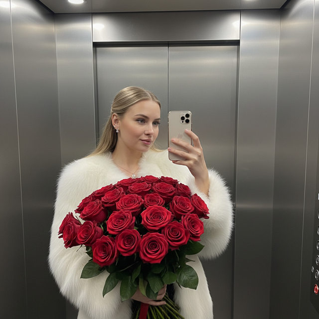 Элегантное селфи женщины