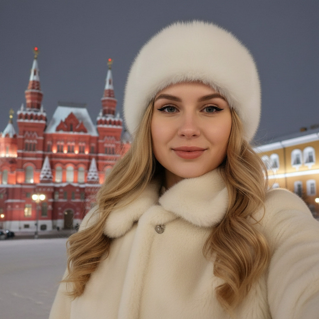 Зимнее селфи на Красной площади