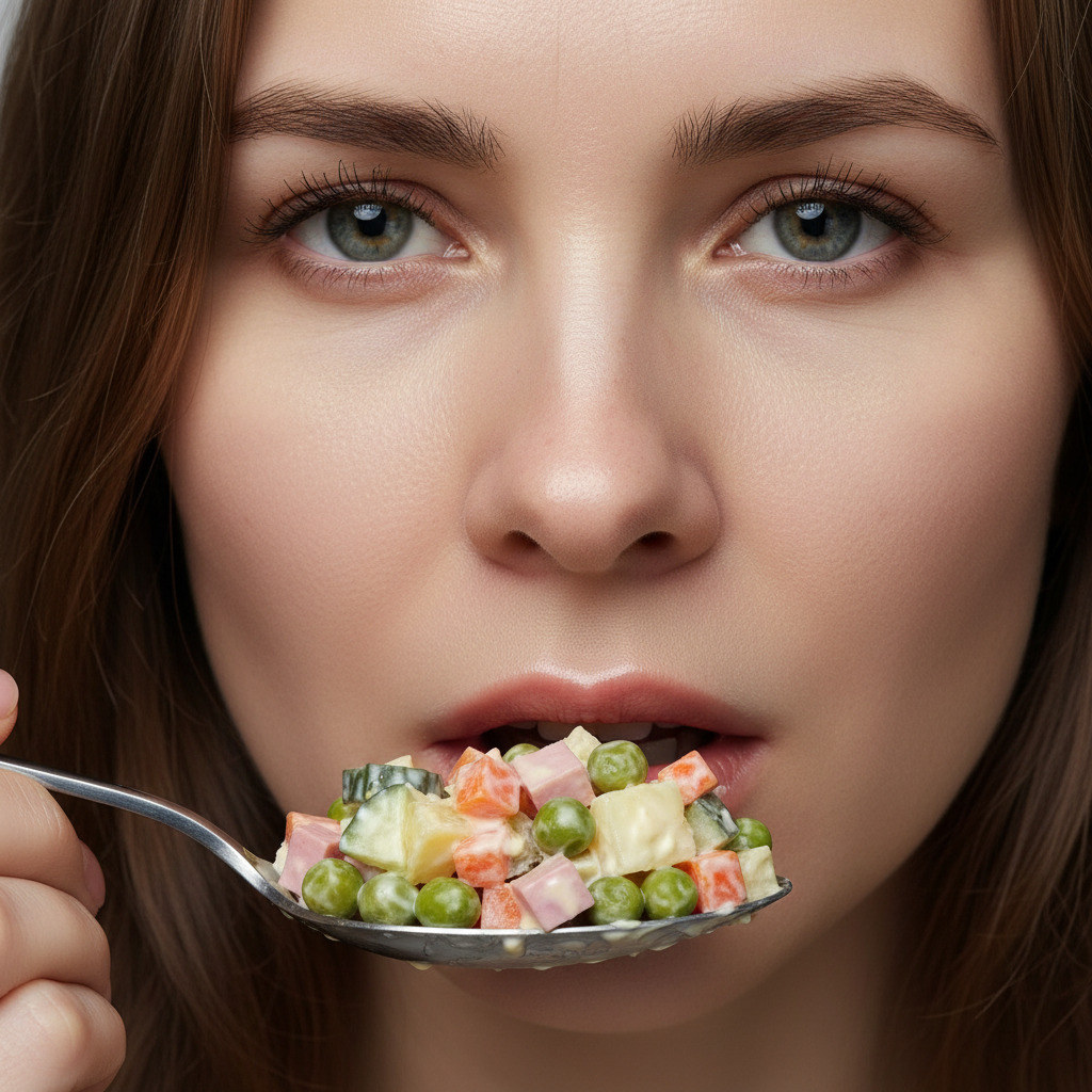 Салат в портрете