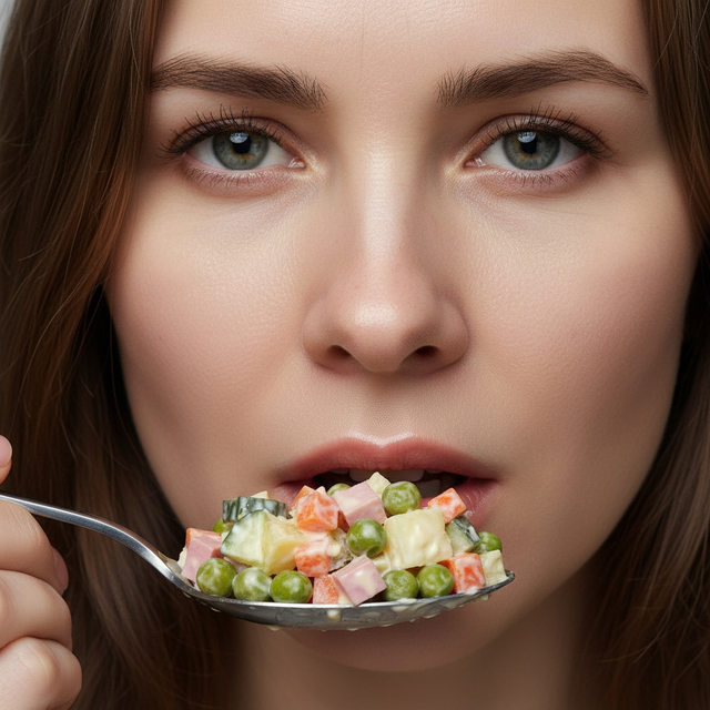 Салат в портрете