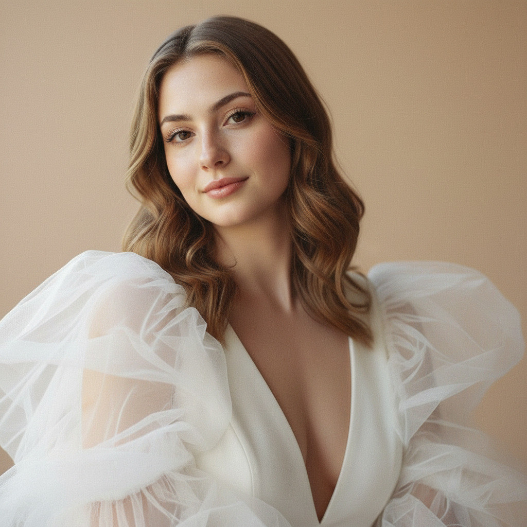 Романтичный студийный портрет