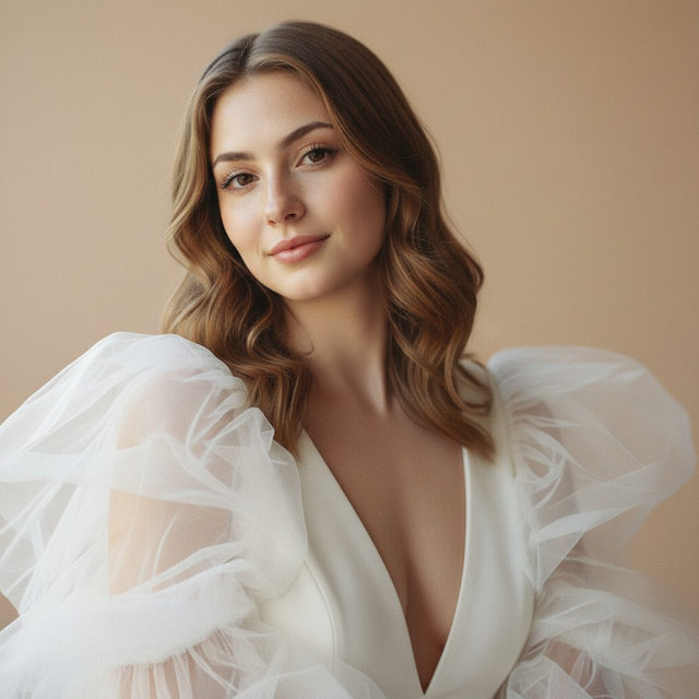 Романтичный студийный портрет