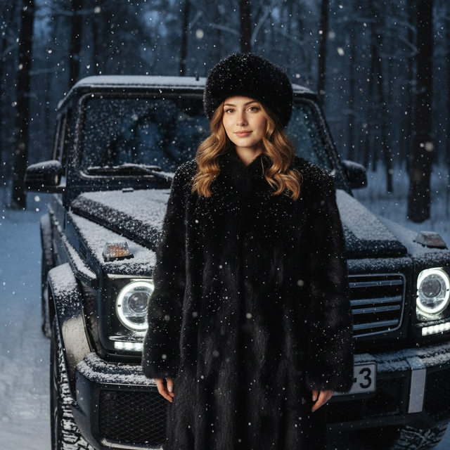 Зимняя роскошь в ночи