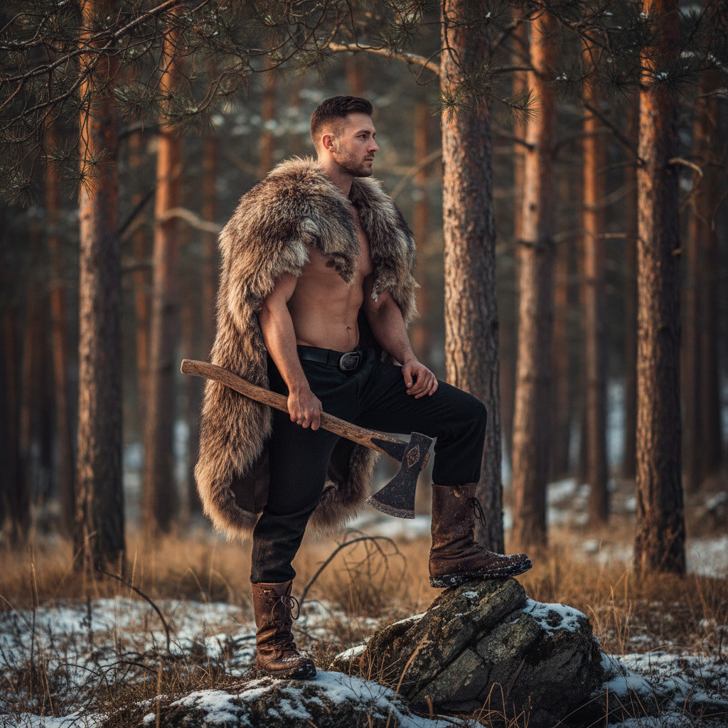 Мужчина в лесу