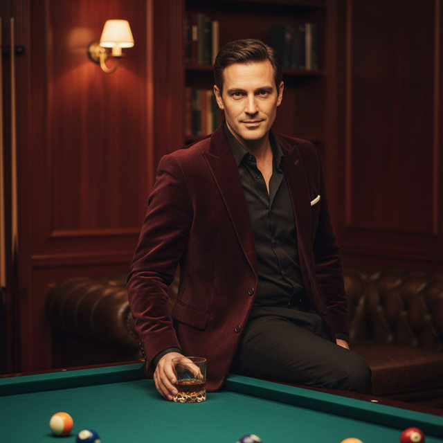 У бильярдного стола