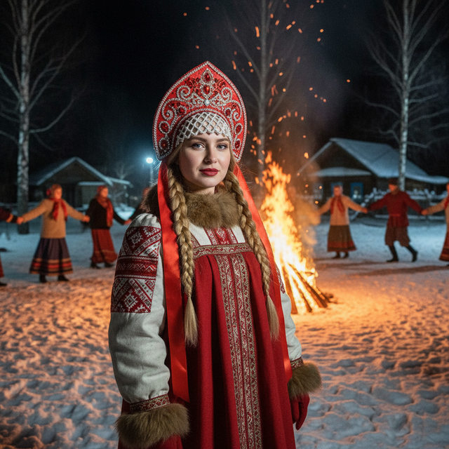 Масленица в лесу