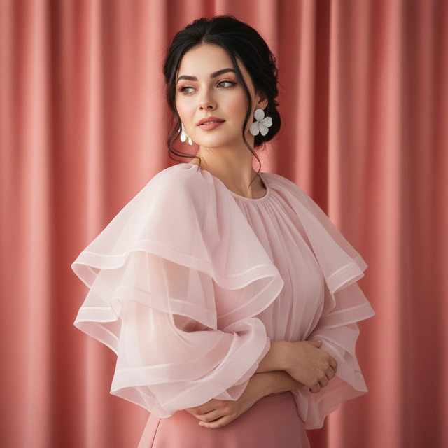 Романтичный кадр в розовом