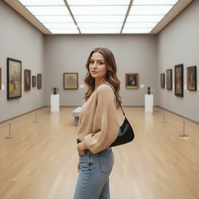 Женщина в галерее