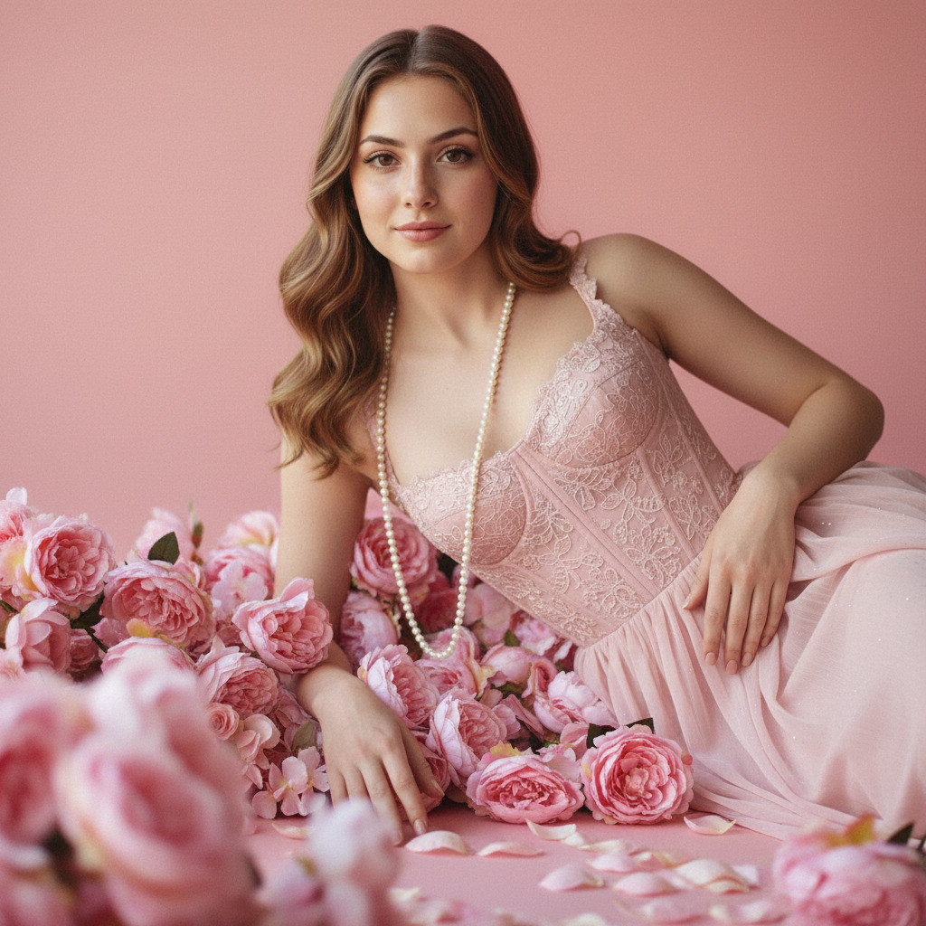 Романтическая цветочная съемка