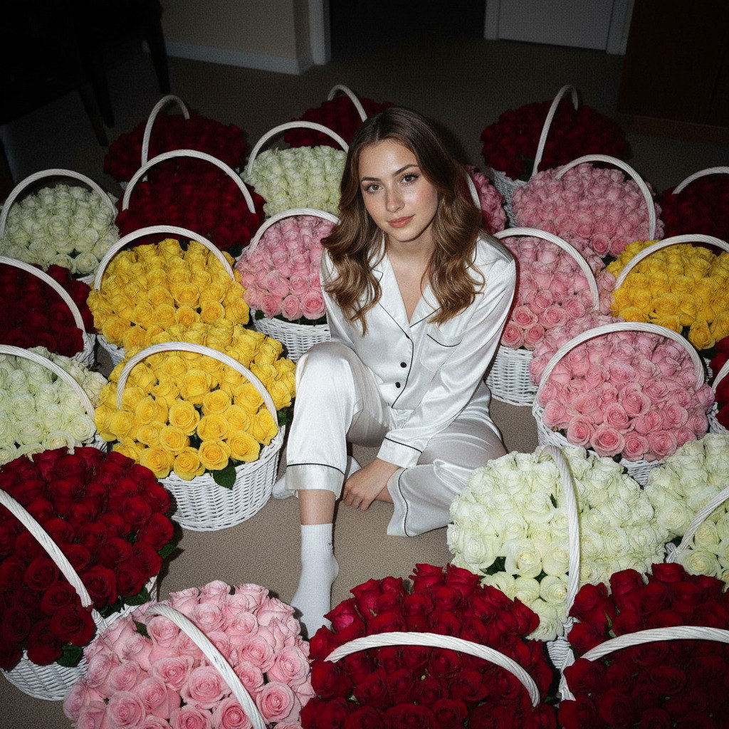 Ночная красота роз