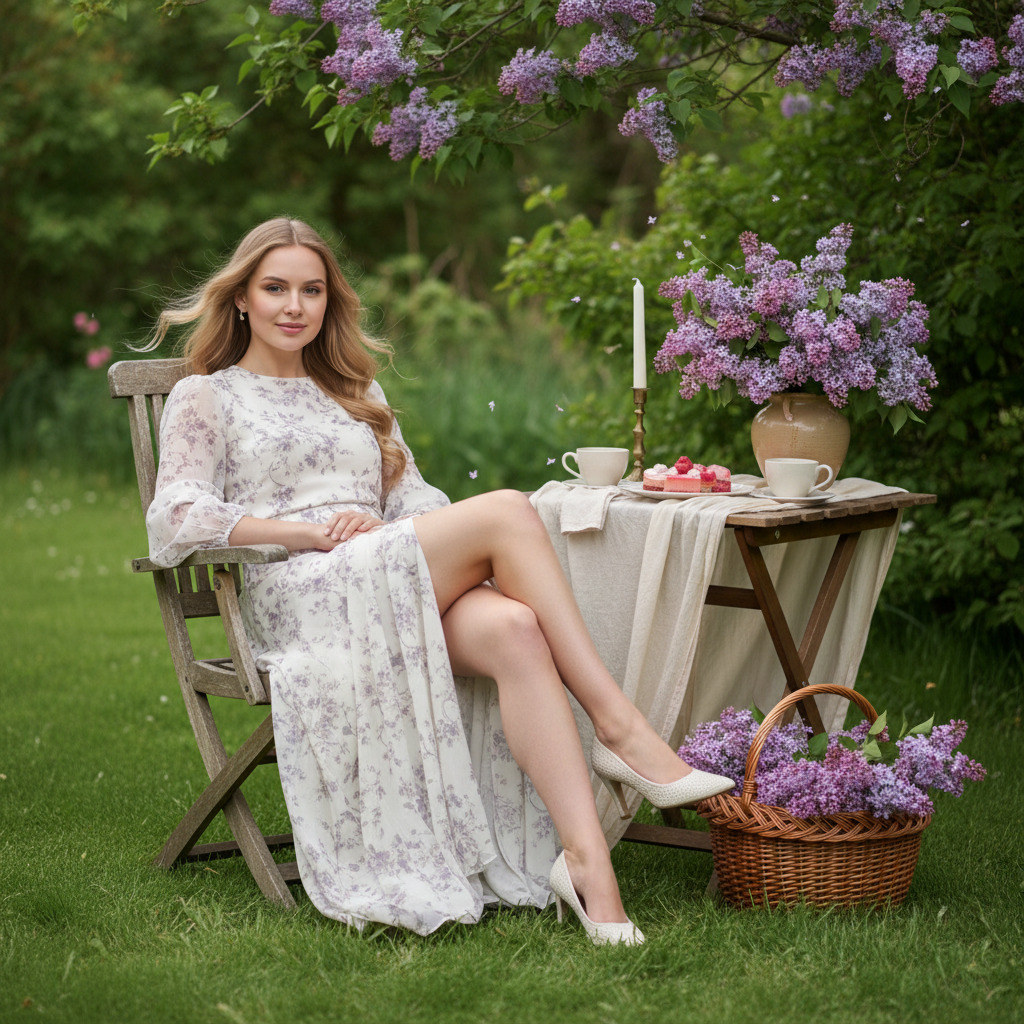 Чаепитие в саду