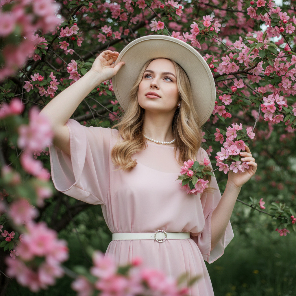 Весенний садовый портрет