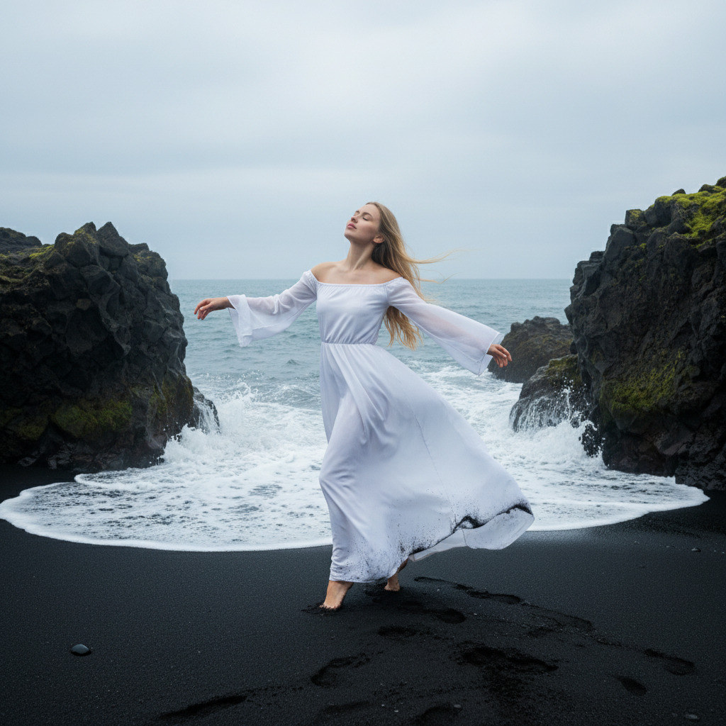 Женщина на пляже