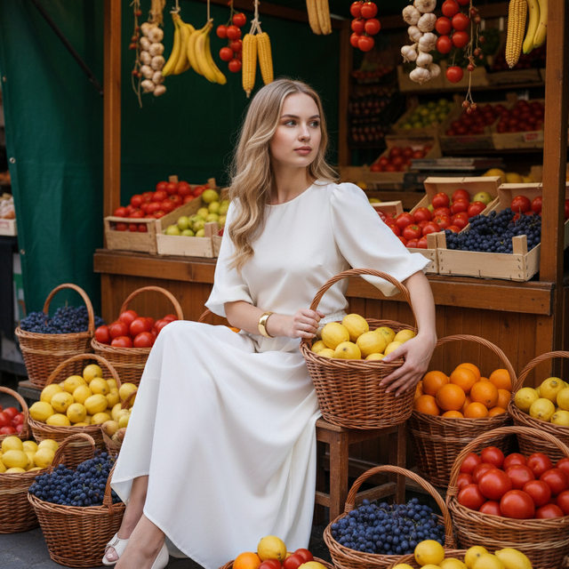 Женщина на рынке