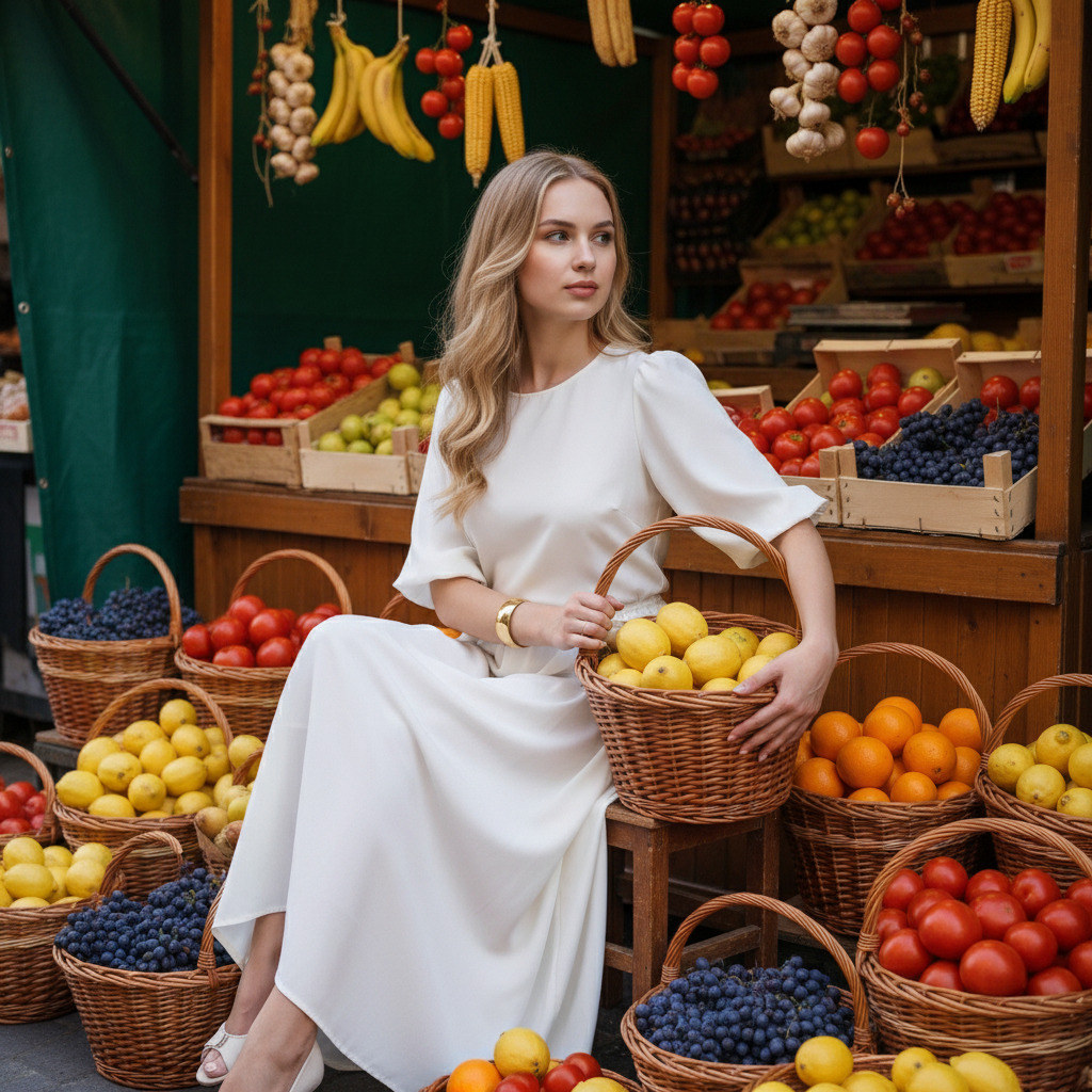 Женщина на рынке
