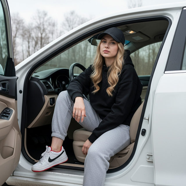 Женщина в автомобиле