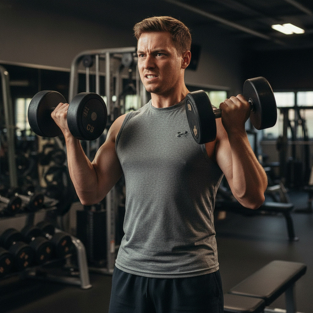 Мужчина в спортзале