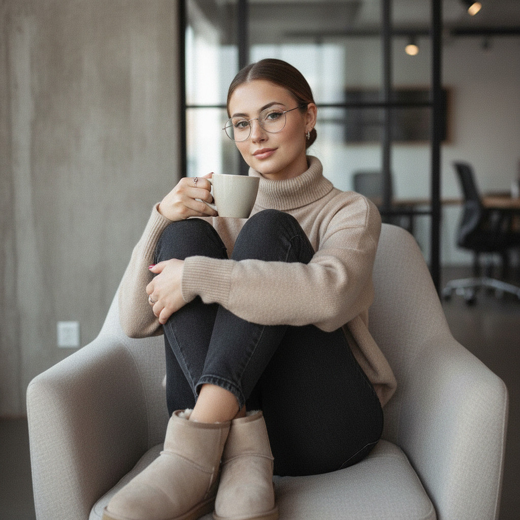 Уютный портрет женщины