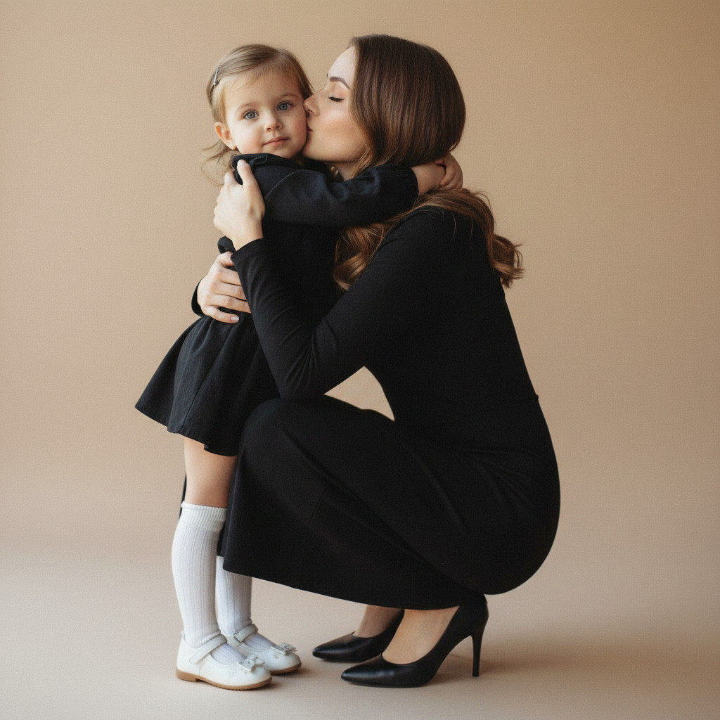 Нежный момент материнства