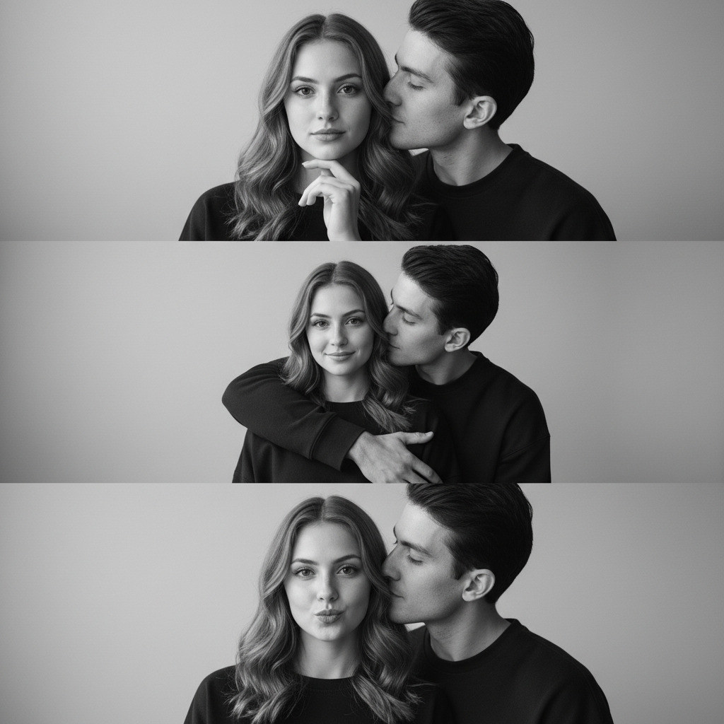 Чёрно-белая портретная серия