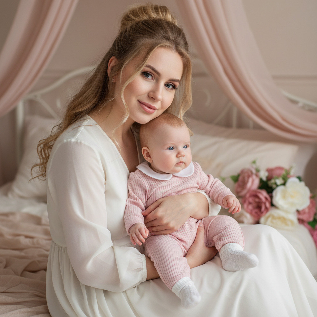 Женщина с малышом