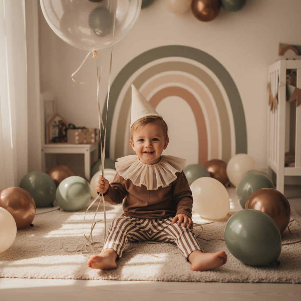 Малыш с воздушными шариками