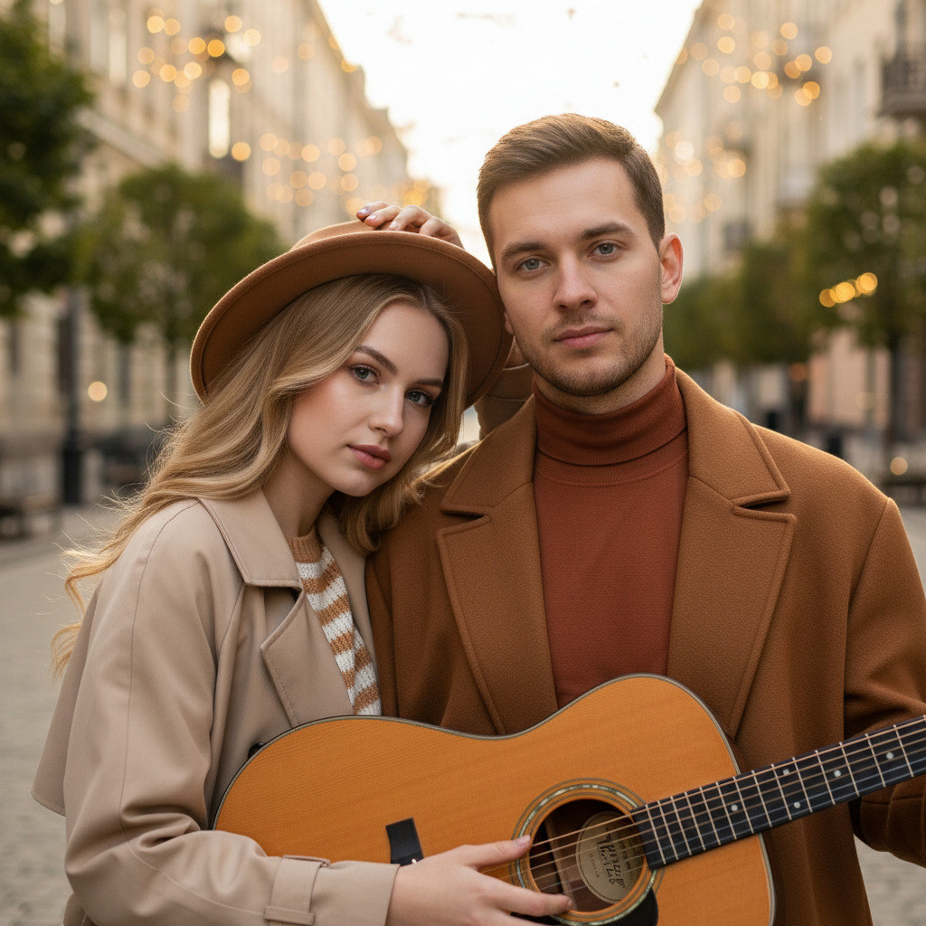 Пара с гитарой