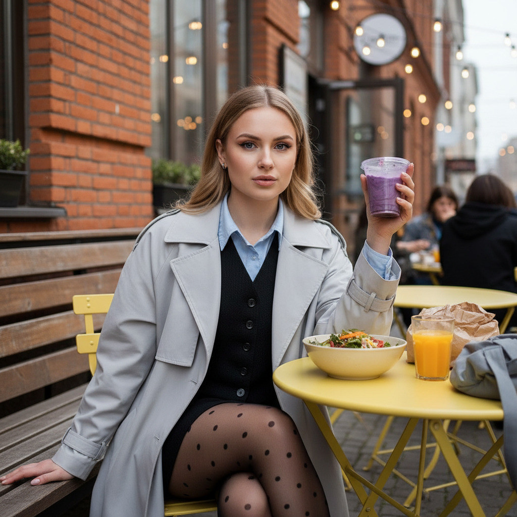 В уютной террасе кафе